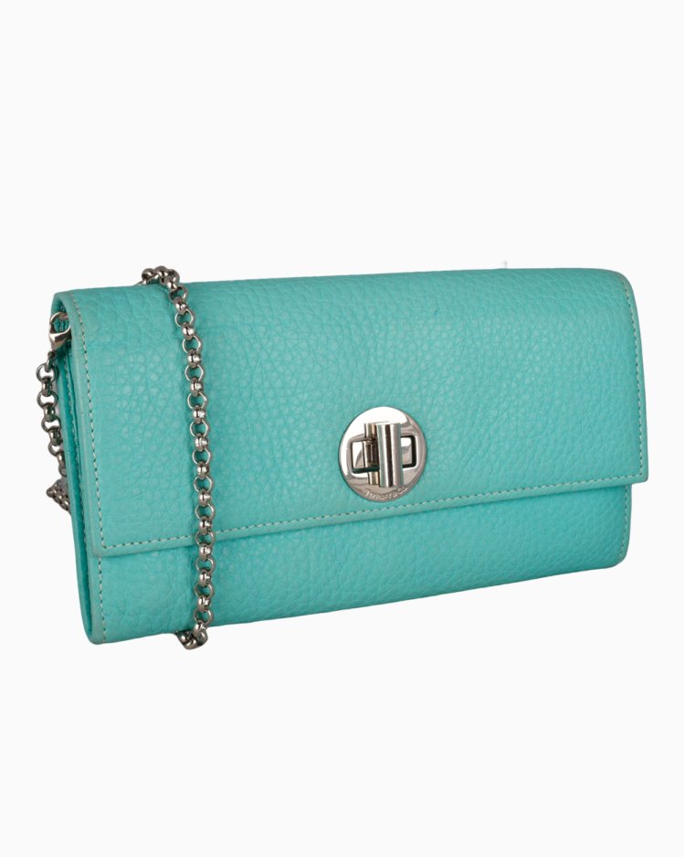 Carteira Tiffany & Co. Original Chain Azul Feminina